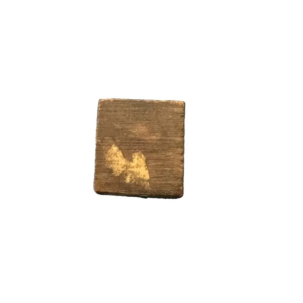 Vintage Printer Letterpress Printing Block Metal On Wood Credit Clearing House
